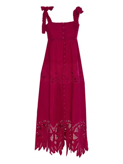 Farm Rio Sleeveless Dress In Purple