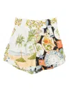 Farm Rio Print Shorts Latin Trip Scarves Multicolor In Multi