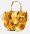 Farm Rio Leather Tote Bag In Gold