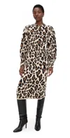 Farm Rio Leopard Print Knit Midi Dress Leopard Print In Animal Print