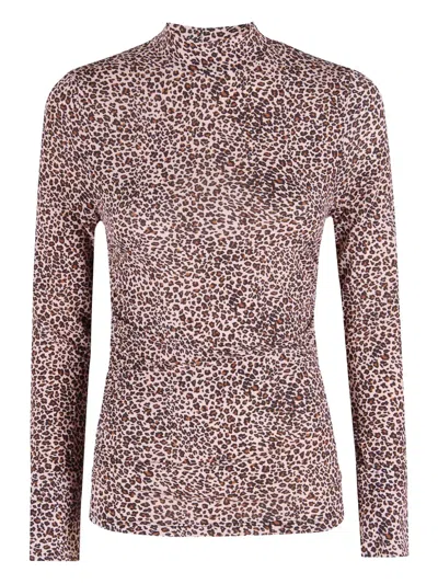 Farm Rio Leopard-print Top In Brown