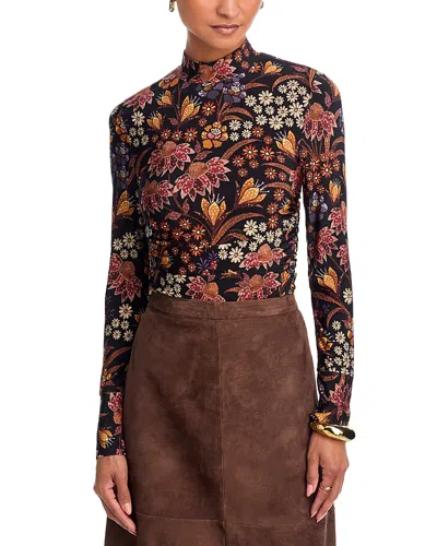 Farm Rio Lily Ruched Top In Multi