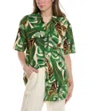 Farm Rio Linen-blend Shirt In Multi