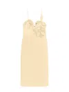 Farm Rio Linen Dress With Cotton Lining In Beige