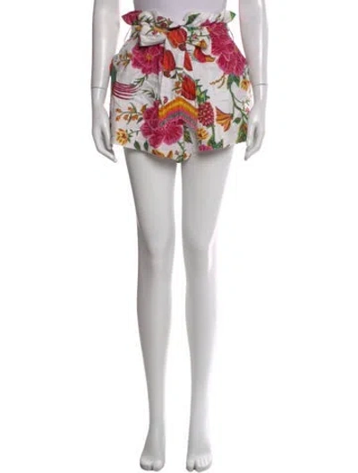 Pre-owned Farm Rio Linen Mini Shorts
