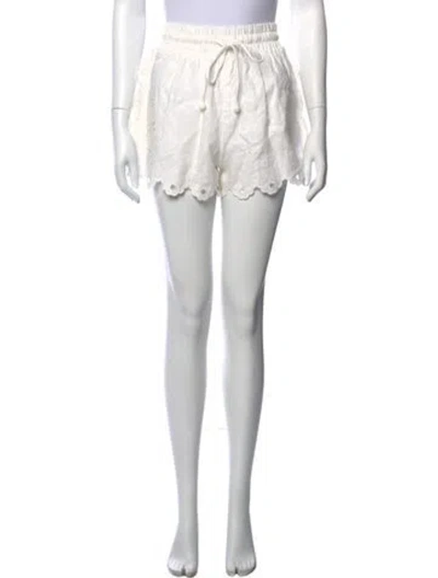Pre-owned Farm Rio Linen Mini Shorts In Multi