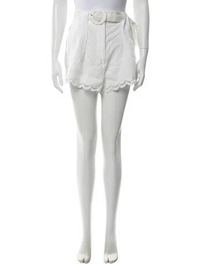 Pre-owned Farm Rio Linen Mini Shorts W/ Tags In Neutral