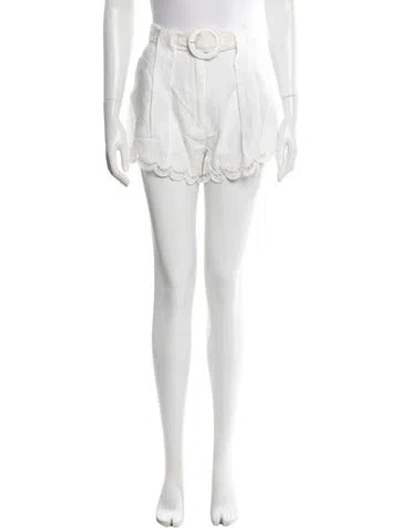 Pre-owned Farm Rio Linen Mini Shorts W/ Tags In Neutral