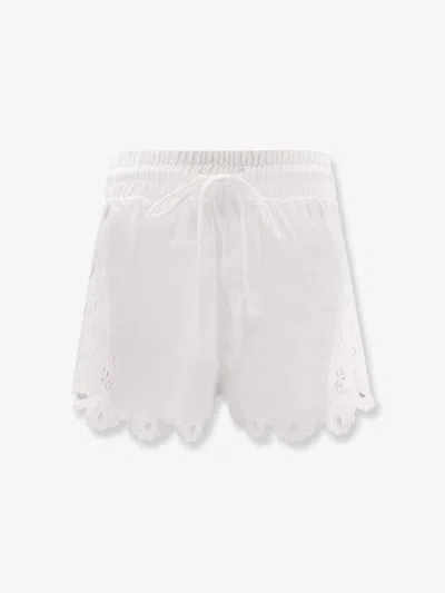Farm Rio Linen Perforated Shorts