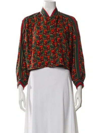 Pre-owned Farm Rio Linen Printed Jacket In Multi