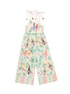 FARM RIO LITTLE GIRL'S & GIRL'S STITCHED BIRDS JUMPSUIT
