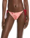 Farm Rio Lobsters Tie Side Bikini Bottom In Multi