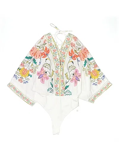 Farm Rio Long Sleeve Blouse In White