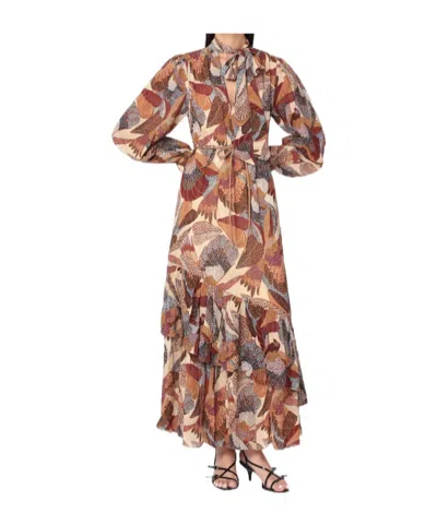 FARM RIO LONG SLEEVE DRESS