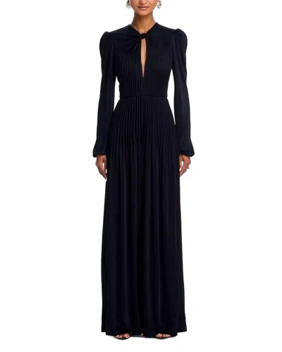 Farm Rio Long Sleeve Knot Jumpsuit In Black In Multi