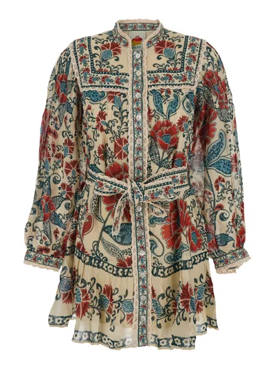 FARM RIO LONG-SLEEVED DRESS