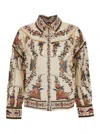 Farm Rio Majestic Hearts Cream Blouse In Neutral