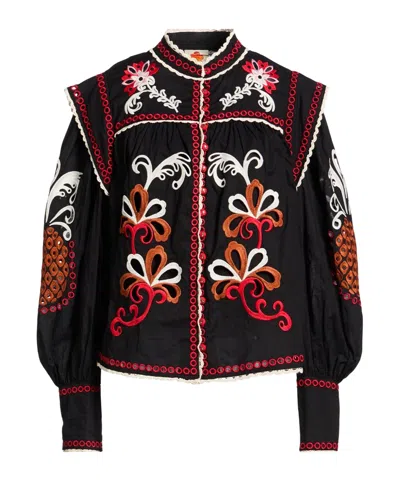 Farm Rio Long-sleeved Shirt In Multi