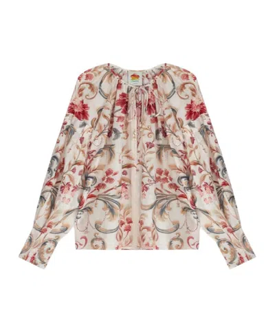 Farm Rio Long-sleeved Shirt In Neutral