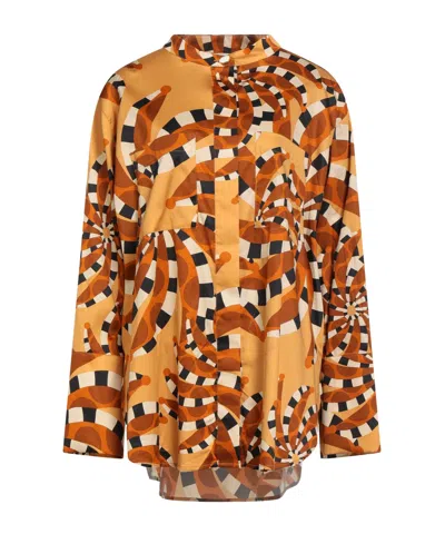Farm Rio Long-sleeved Shirt In Multi