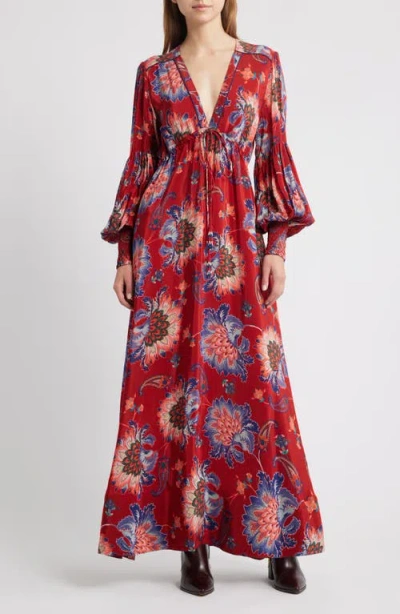 Farm Rio Luang Long Sleeve Maxi Dress