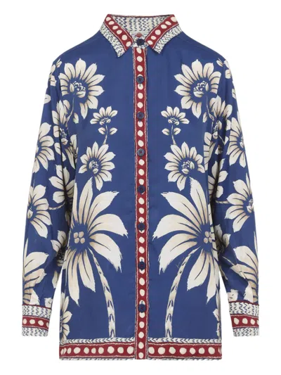 Farm Rio Luna Pyjama Shirt For Women In Multi
