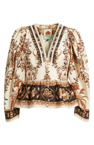 FARM RIO FARM RIO MAJESTIC GARDEN COTTON TOP