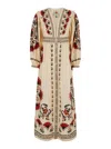 Farm Rio Cotton Dress With Multicolor Print