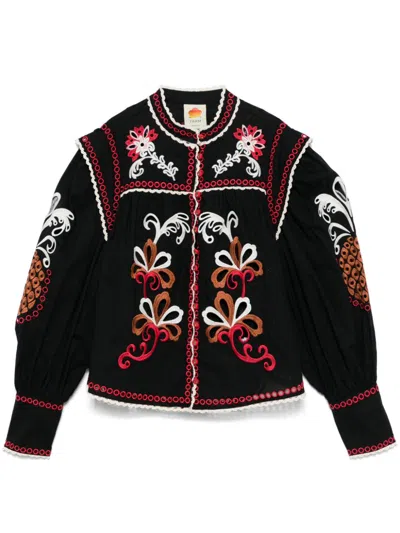 FARM RIO MANDALA RICHILIEU BLOUSE