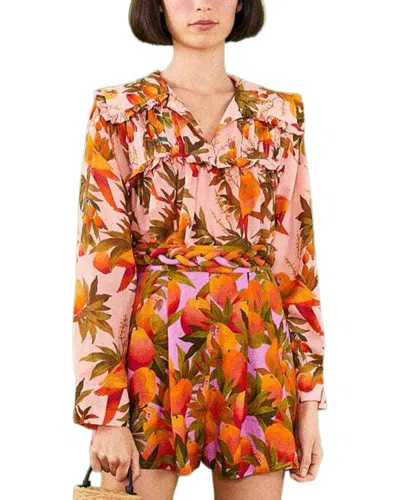 Farm Rio Mango Trees Blouse In Multi