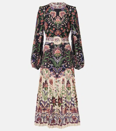Farm Rio Marvelous Garden Floral Midi Dress In Multi