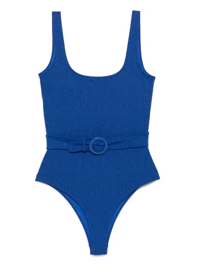 FARM RIO MATELASSE ONE-PIECE