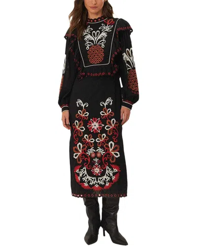 Farm Rio Maxi Dress In Black