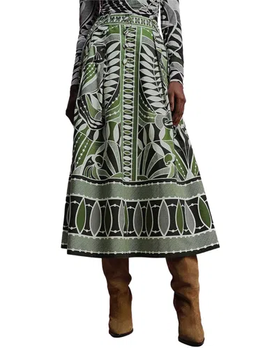 Farm Rio Maxi Skirt In Black