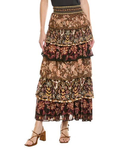 Farm Rio Maxi Skirt In Multi