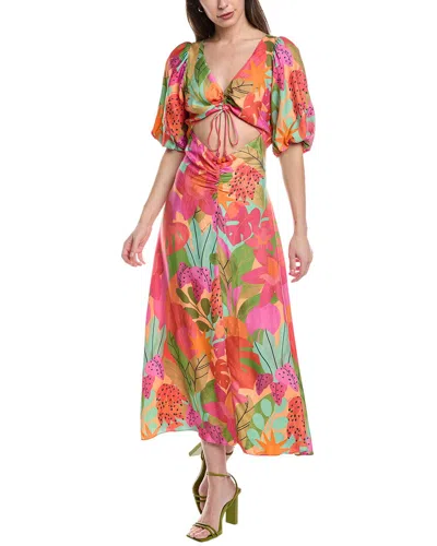 Farm Rio Midi Dress In Multi