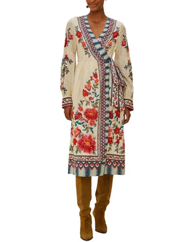 Farm Rio Midi Dress In Neutral