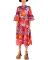 Farm Rio Midi Dress In Multi