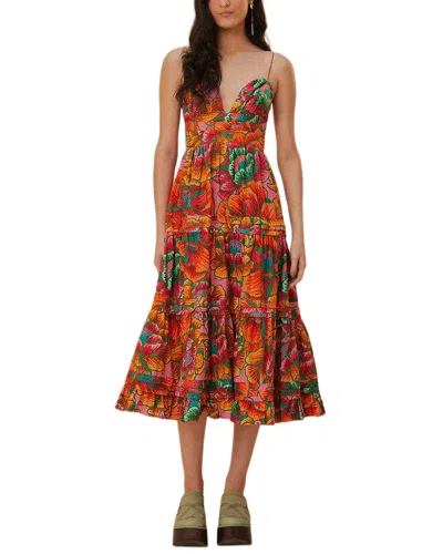 Farm Rio Midi Dress In Multi
