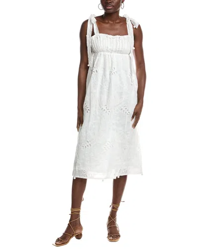 Farm Rio Midi Dress In White