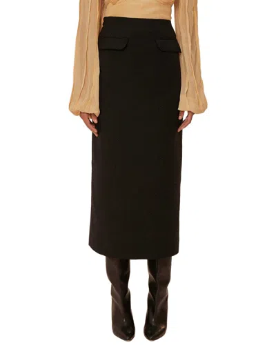 Farm Rio Midi Skirt In Black