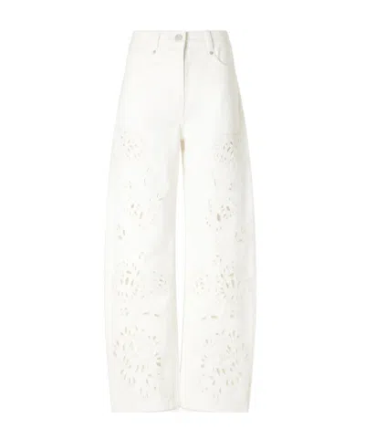 Farm Rio Mid-rise Jeans In White