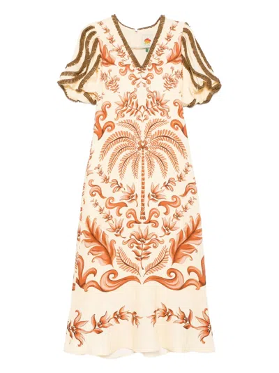 Farm Rio Milani Maxi Dress In Multi
