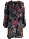 Farm Rio Mine Floral-print Minidress In Multicolour