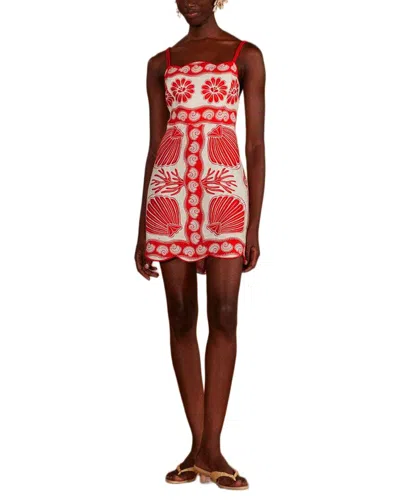 Farm Rio Mini Dress In Red