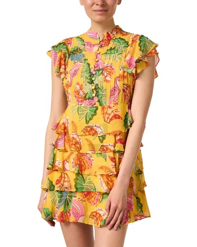 Farm Rio Mini Dress In Yellow