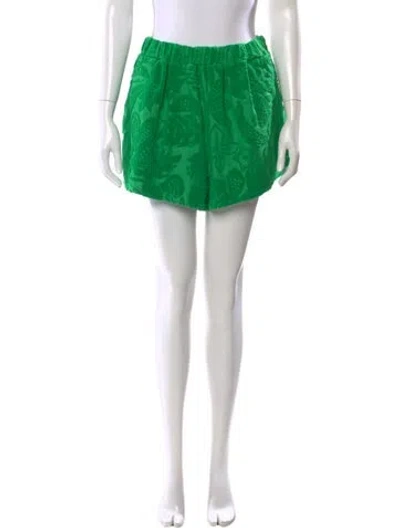 Pre-owned Farm Rio Mini Shorts In Green