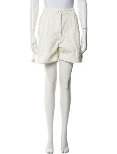 Pre-owned Farm Rio Mini Shorts In Neutral