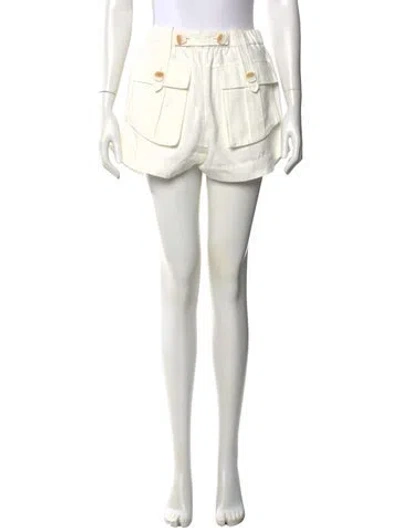 Pre-owned Farm Rio Mini Shorts In Neutral