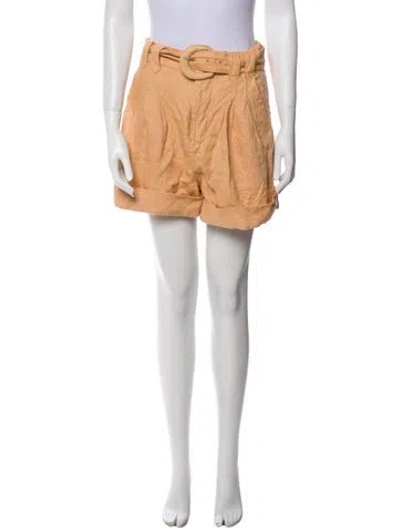 Pre-owned Farm Rio Mini Shorts In Orange